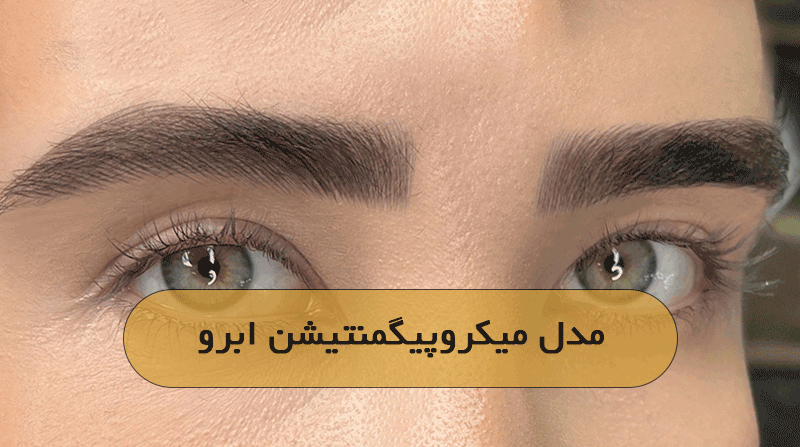 مدل میکروپیگمنتیشن ابرو